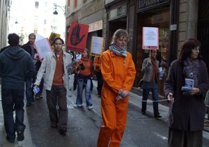Acció protesta al Raval, 2010