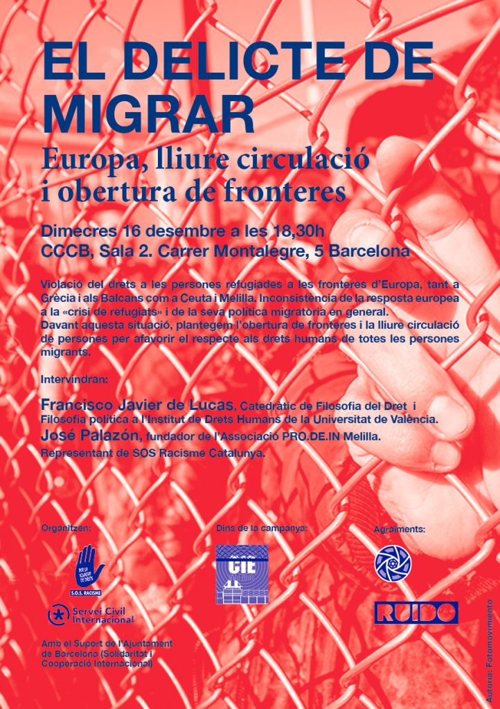 Javier de Lucas i José Palazón. SOS Racisme