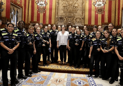 A la promoció del 2019 de la Guàrdia Urbana de Barcelona hi havia la primera policia negra de la història. Foto: Ajuntament de Barcelona